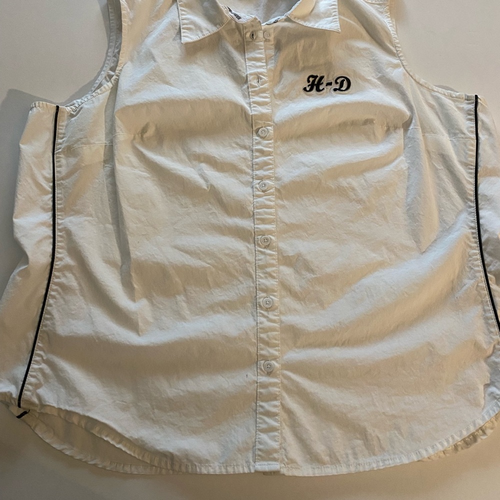 Harley-Davidson White Button Down Shirt